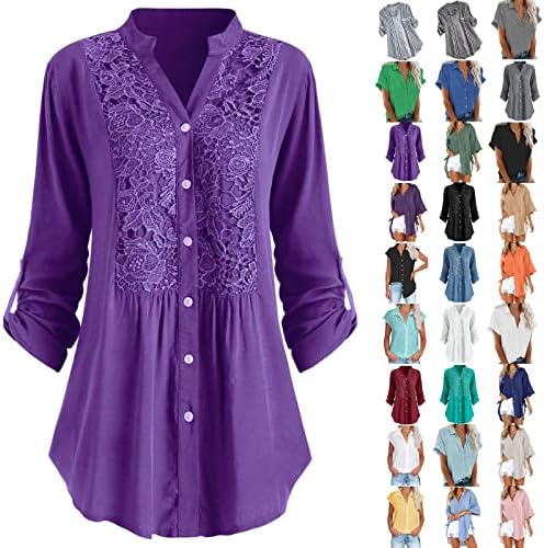 Bluses на Lytrycamev за жени мода 2023 фустани обични жени летни врвови деловни кошули облеки лабава работа блуза туника