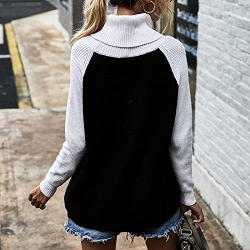 Fragarn џемпер за жени секси, женска обична мода лабава топла лежерна печатена тешка џемпер дами TopSP