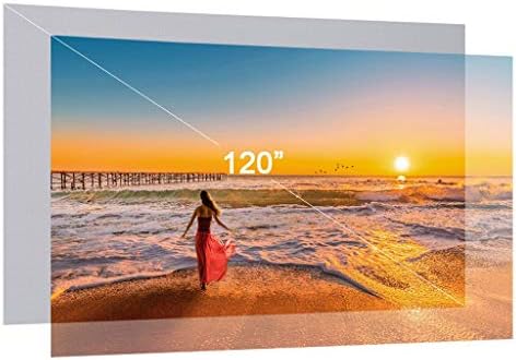 ZGJHFF 80 100 120 инчи Проектор Екран 16: 9 Рамки за видео -проекција на екранот за склопување на wallидот, монтиран за домашна