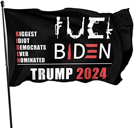 Tuizumy Fuck Biden Flag - знаме на анти Бајден и ве ебам за гласање за него, 3x5 стапки со 2 громоти