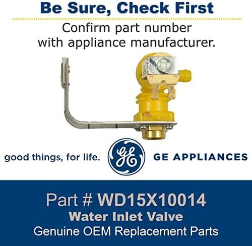 GE WD15X10014 Оригинален OEM Вода влезен вентил за GE машина за миење садови