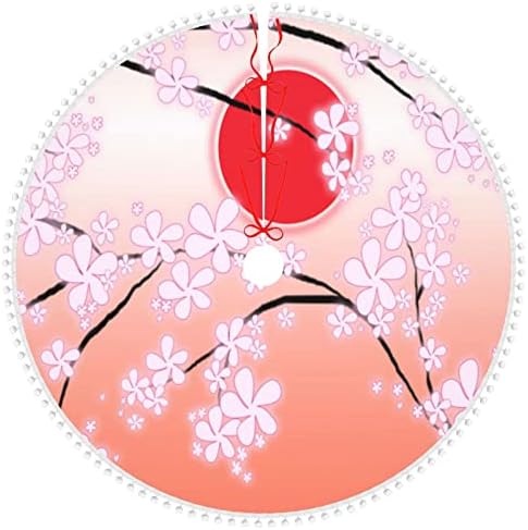 Елка Здолниште Со Пом Трим Азиски-Розова-Цвет - Јапонија Празник Божиќ Дома Украси 30
