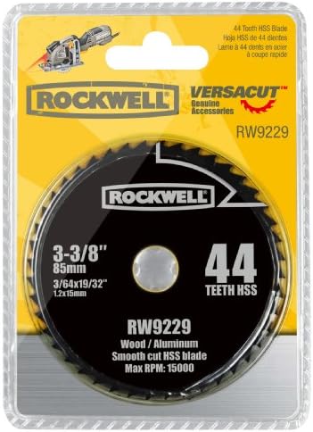 Роквел RW9229 Версакат 3-3/8-инчен 44T ХСС Кружни Видов Блејд