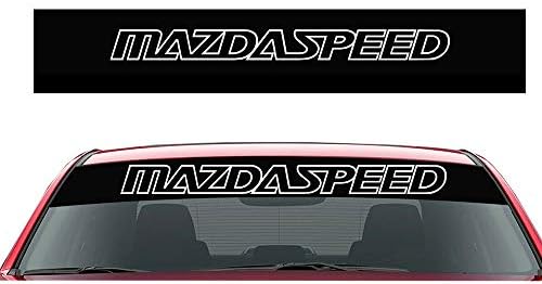 За Mazda Автомобил Sunstrip Графички Налепници Налепници Шофершајбната Сонце-лента