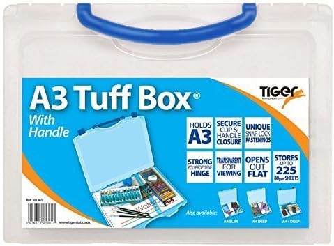 Tiger A3 чиста таф кутија пластична кутија за складирање со повеќе намени