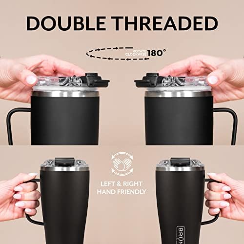Brümate Toddy XL - 32oz доказ за истекување Изолирана кафе кригла со рачка и капак - чаша за патување со кафе од не'рѓосувачки челик