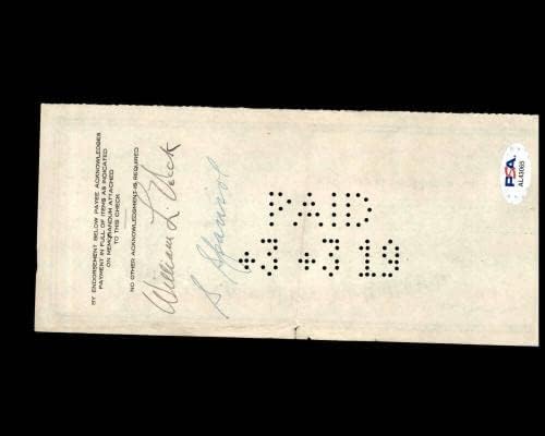 Вилијам Век Пса Днк Потпиша х2 Чикаго Младенчиња Проверете 3-3-1919 Автограм-Млб Намалување На Потписи