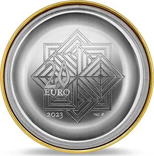 2023 Де Модерен Комеморативен Пауеркоин Макарон Пјер Херме 1 Оз Сребрена Монета 20€ Евра Франција 2023 Нециркулирано