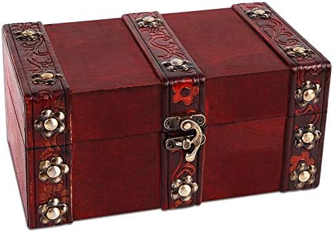 XJF богатство на градите, кутија за богатство од 7,8 , дрвена кутија за чувари за ситници, таро картички, подароци и украс за домови