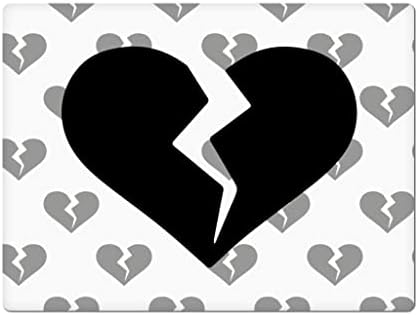 Скршено Срце Скршено Срце Автомобил Налепница - Црно Срце Автомобил Магнет 2 ПАРЧИЊА - Графички Автомобил Магнет