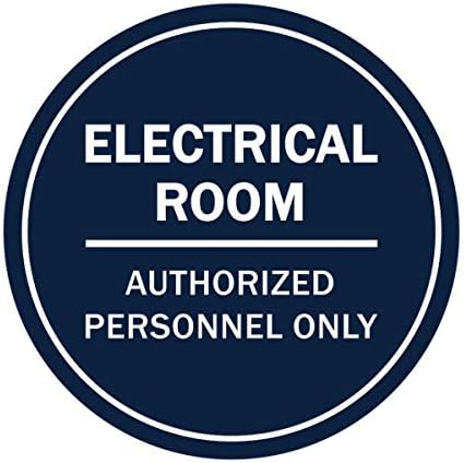 Знаци на електрична просторија за електрична просторија за полека на ByLita Circle - Голем знак - голем