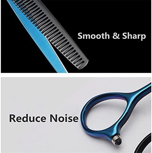 XJPB ножици за сечење коса Постави ножици за фризерски фризерски од не'рѓосувачки челик поставени 6,0 инчи за фризерски слабеење на