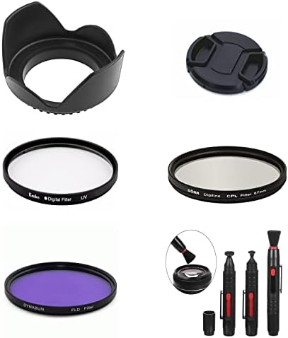 SR8 58MM камера пакет леќа капаче за аспиратор UV CPL FLD филтер четка компатибилен со Fujifilm X-T20 X-T30 X-T30 II X-H1 X-S10 X-T2 X-T3 X-T4 со леќи Fujifilm XF 18-55mm