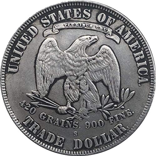 1878-Трговски Долар Монета Копија Копија Собирање Подароци