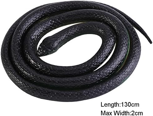 Vbestlife Реална змија мека гума од гума од змија од змија за градинарски реквизити