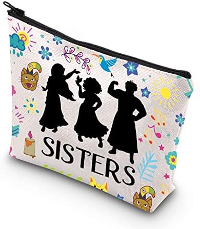 Wcgxko Филм Инспириран Подарок мадригал сестри Подарок Мирабел Навивачи Подарок Сестри Патент Торбичка Шминка Торба