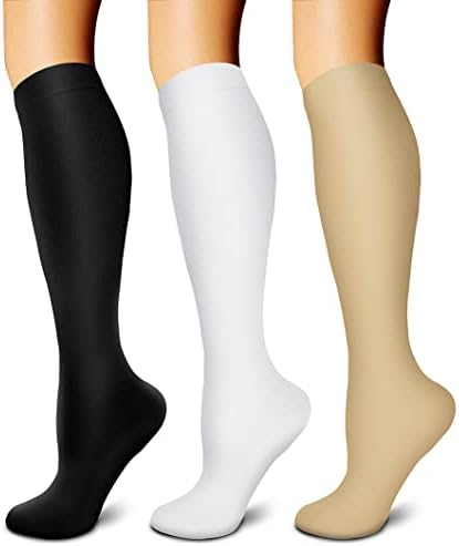 Бакарни Компресивни Чорапи Циркулацијата од 15-20 mmHg Е Најдобра атлетска &засилувач; Дневно За Мажи &засилувач; Жени, Трчање, Качување
