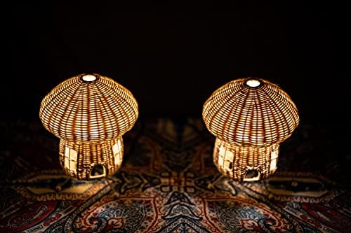 Светилка за печурки како Столна ламба или Биро. Lightан Печурка Светлина Заersан Ѕид Декор Љубовници. Ноќно Светло/биро светилка