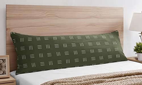 Слатка Jојо дизајнира ловец зелена бохо калница за тело перница за куќиште за капаци, не е вклучена бела боемска шумска племенска