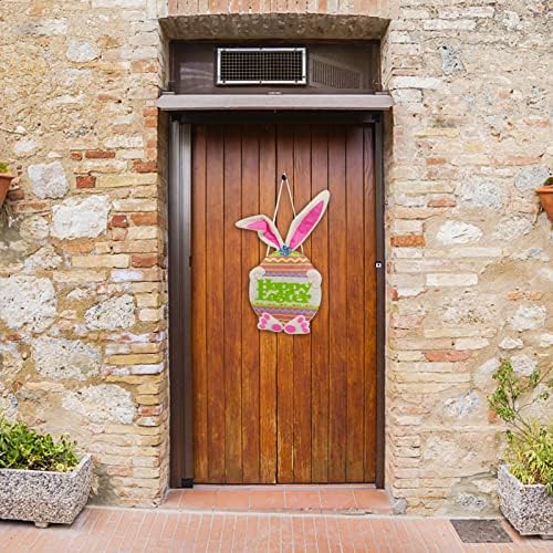 Какина Велигденски садови пополнувачи Декорации Велигденски партиски прозорец украси Велигденски украси предни зајаче аранжман