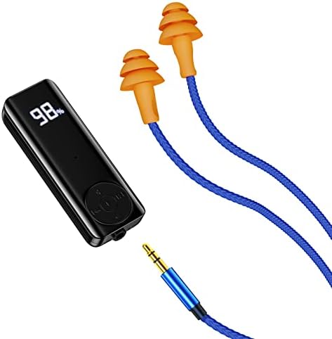 Слушалки за приклучоци со уво со Bluetooth за работа, безжични ушни уши со адаптер за Bluetooth од 60H батерии, уши за откажување на