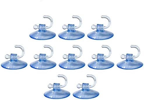 Дубао Транспарентни сини wallидни куки закачалки самостојни закачалки на wallидот на вратите куки куки за вшмукување чаши за додатоци за бања