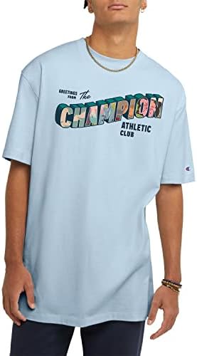 Шампионска машки маица, памук со екипаж, маица со средна тежина, логоа на Земјата