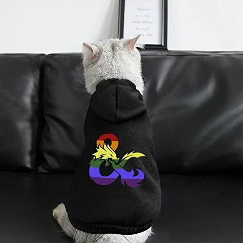 Змејови геј гордост Виножито знаме Персонализирани дуксери за миленичиња кучиња меки пријатни кучиња облека што дишат џемпери