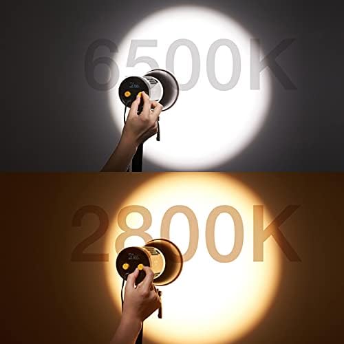 Godox ML60Bi Bi-Color 60W LED Видео Светлина, 2800k-6500k Температура На Бојата, CR 96+ TLCI 97+, 10100lux@1m со Рефлектор, 7 FX Ефекти,