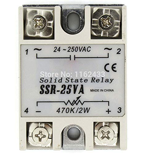 SSR-25VA-220V единечна фаза на отпорност на AC 25A AC 220V регулатор на напон на цврста состојба Специјален за 220VAC 25VA-220V SSR