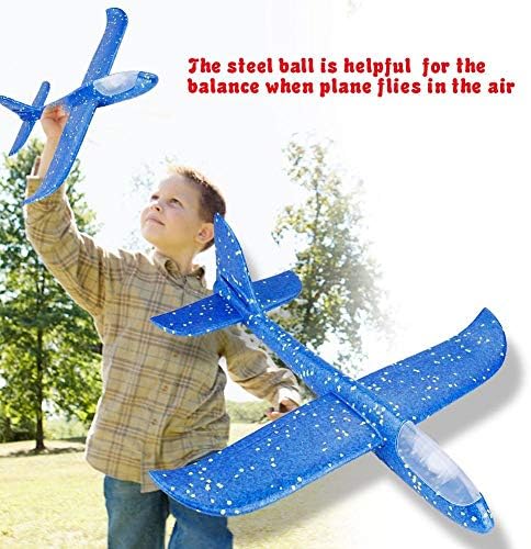Фрлање Пена Авион Играчка, Сјајна Ноќ Авион Играчка Рака Лансирање Авион Модел За Деца Играчки Подарок