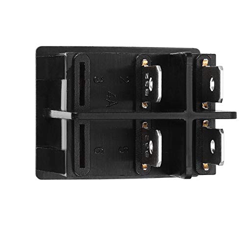 Aexit AC 250v Wallидни Прекинувачи 15a Осветлено Црвено Светло 4 Pin Dpst Вклучување/Исклучување Прилепување Во Прекинувачи За Затемнување