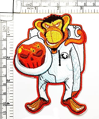 Кленплус 3 парчиња. Астронаут Мајмун Вселената Закрпи Деца Цртан Филм Налепница Рачно Изработени Везени Печ Уметност Шиење Поправка Ткаенина