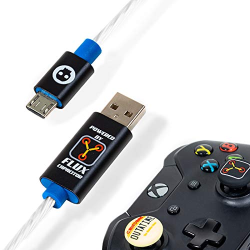Официјален Претставник на нумскул Назад кон Иднината LED Микро USB Кабел И Држачи За Стапчиња За Палец-1,5 M Олово За Брзо Полнење, Xbox