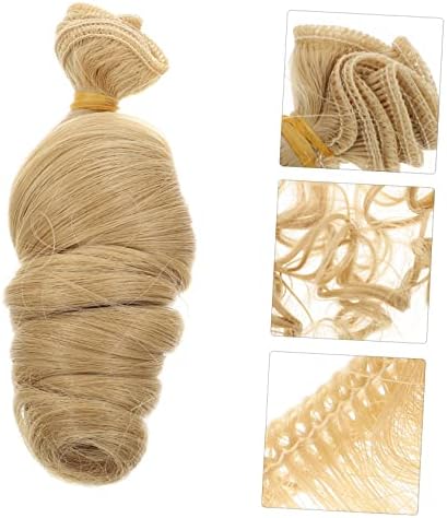 HOHOPETI 5PCS DIY синтетички екстензии за коса директно перики DIY кукла перики кукла синтетички влакна за коса перика мини права перики