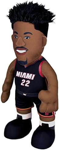 Bleacher Creatures Miami Heat Динамичен дуо пакет Jimими Батлер и Барни 10 кадифни фигури- starsвезди во НБА за игра или приказ