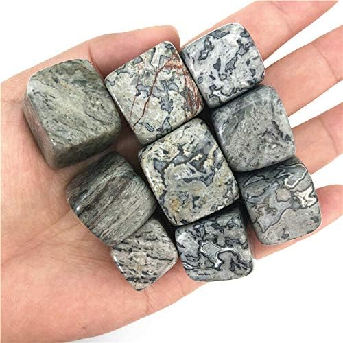 Seewudee AG216 100g Природно Пикасо Камен кварц Кристал коцка карпи Стоунс полиран заздравување природни камења и минерали Подарок