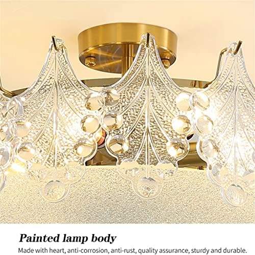 Anmmber LED тавански светло стакло кристално светло за трпезарија дневна соба спална соба француски украс за домашно осветлување