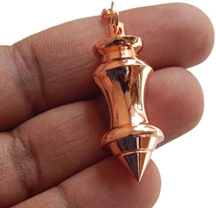 Уникатен дизајн бакарен метален конус на отворена нишало. Заздравување на реики нишалото за дивинација и давање
