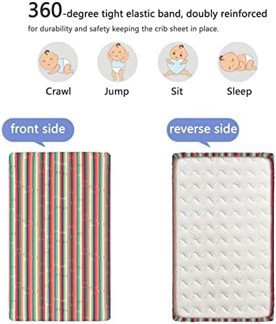 Ленти со тематски опремени мини чаршафи, преносни мини за креветчиња за креветчиња ултра меки материјали за креветчиња за девојчиња