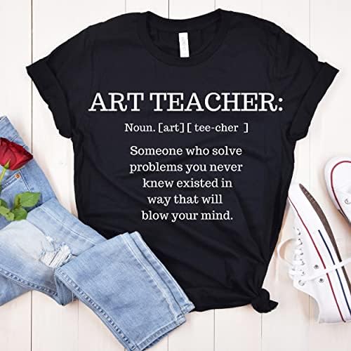 Смешна кошула за дефиниција за наставници по уметност, подарок за тим за наставници по уметност, подарок за благодарност на наставниците
