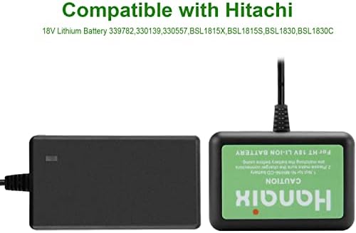 HANAIX 18V полнач за батерии за Hitachi 339782 BSL815X BSL1815S BSL1830 BSL1830C 339782 330139 330557 Брз полнач за батерија Li-Ion