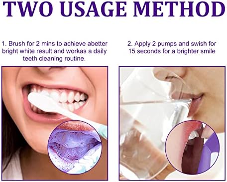 Мус за белење на забите, чистење на засилувач за белење на заби од 50 мл за жолти заби