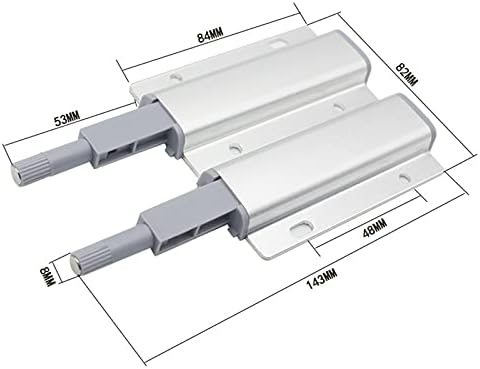 1 парчиња магнетски кабинет фати алуминиумска легура со двојно силен притисок отворен шкаф врата запира кујна невидливо влечење хардвер за