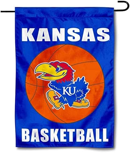 Канзас Ку Jayејхакс кошаркарска градина Банер и држач за столб на знамето на САД