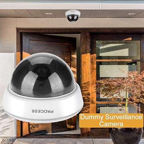 Думи безбедносна камера, лажна камера за набудување во форма на домови во форма на купола со симулирани црвени светла за трепкање