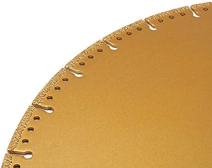 Венфо злато 16 × 5/4 ”порозен диск за сечење на дијаманти, дискови за сечење метал за челична цевка, железо Агол, мермер, гранит