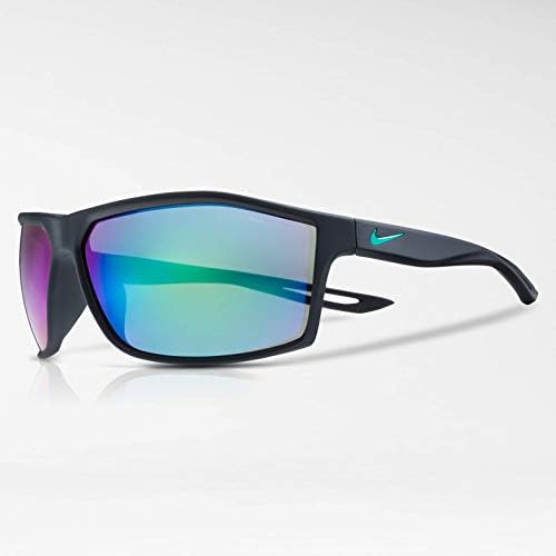 Nike Intersect m Правоаголни очила за сонце, мат црна/нептун зелена, 70 мм