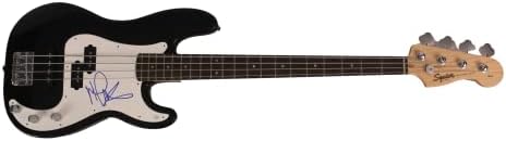 Мајкл Ентони потпиша автограм Црна целосна големина Fender Electric Bass Guitar W/ James Spence JSA Автентикација - Ван Хален со Еди Ван