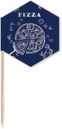 Линија Цртање Пица Италија Храна Чепкалка За Заби Знамиња Кекс Зема Забава Прослава
